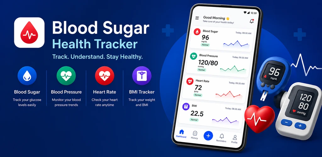 Blood Sugar & BP Tracker Screenshot 1