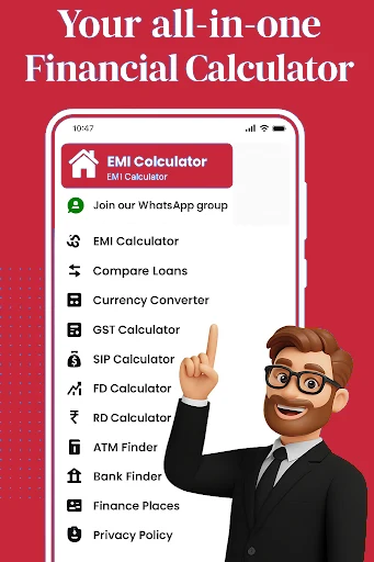 EMI Calculator, GST & LOAN App Screenshot 2