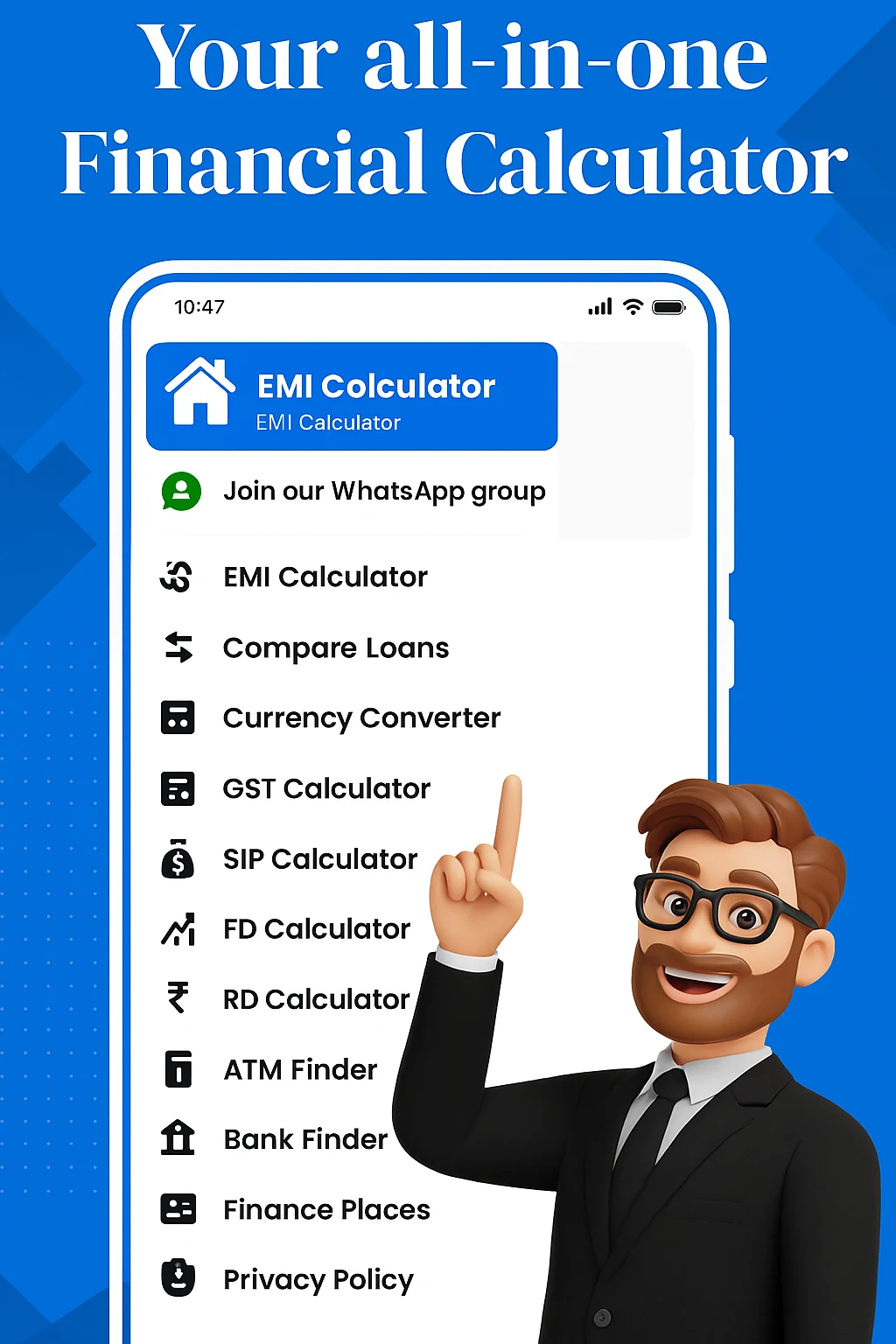 EMI Calculator, GST & LOAN App Screenshot 9