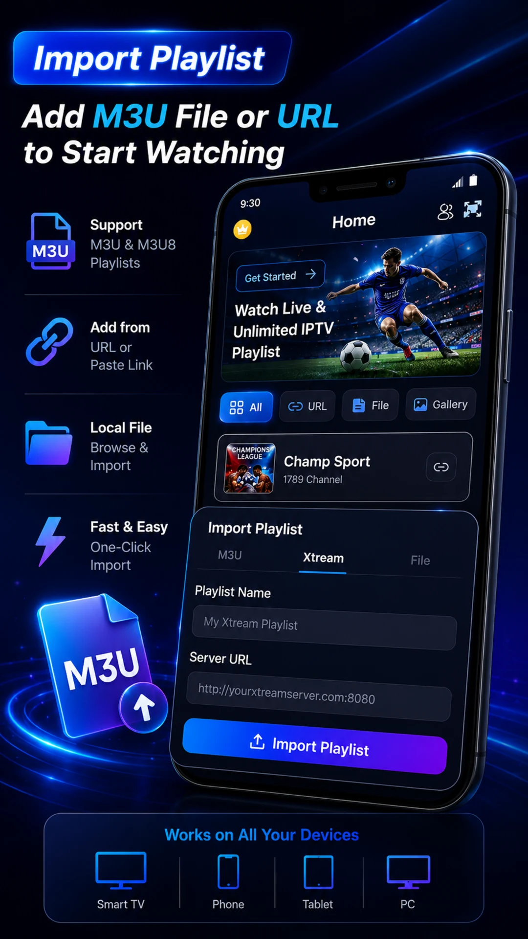 IPTV Smart Player – Live TV Screenshot 2