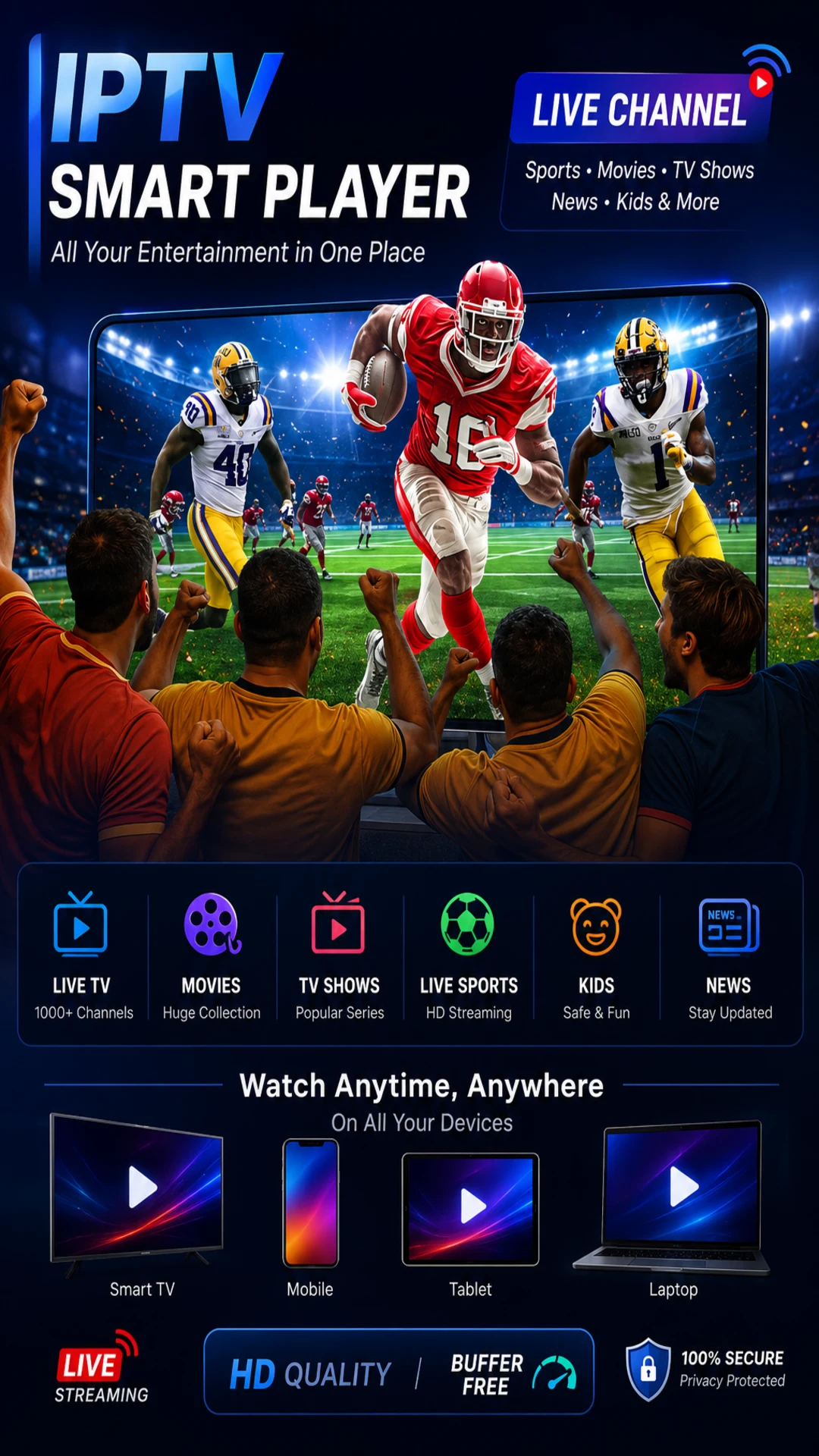 IPTV Smart Player – Live TV Screenshot 4