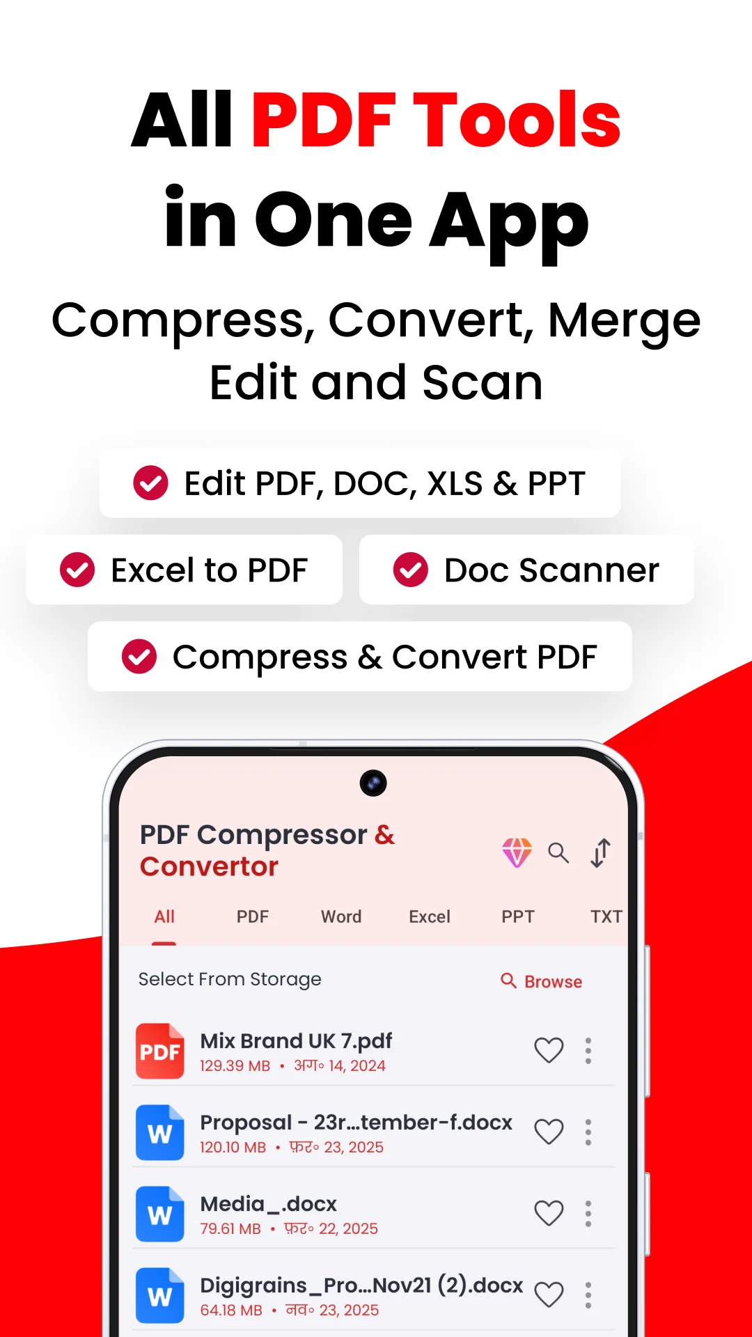 PDF Compressor & Converter Interface