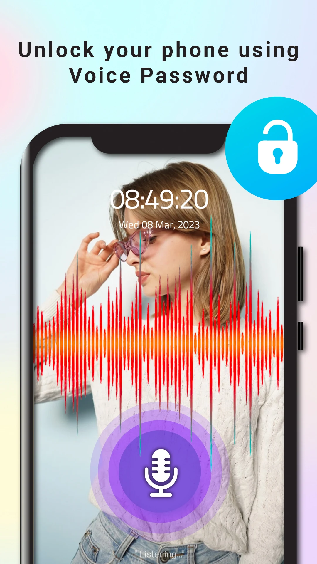 Voice Lock Screen preview